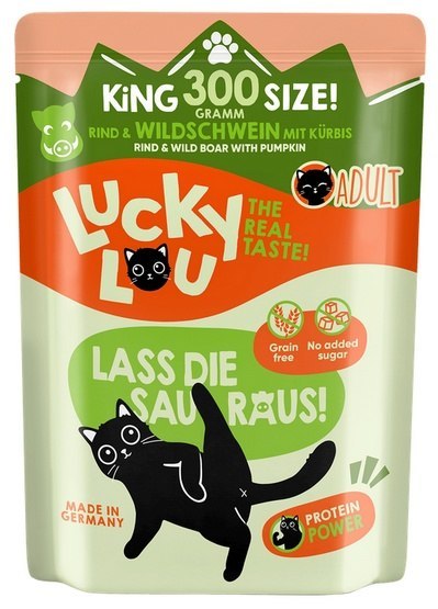 Lucky Lou Lucky Lou Lifestage Adult Wołowina i dzik saszetka 300g