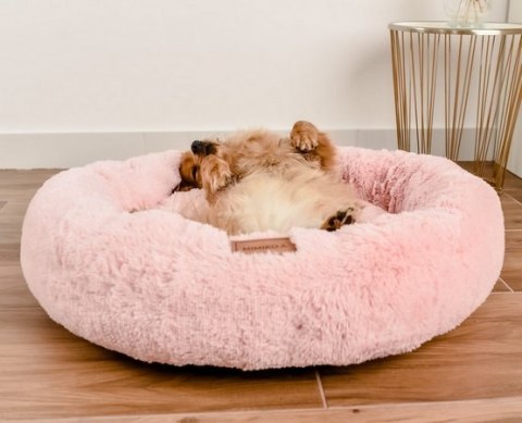 MIMIKO Pets MIMIKO Pets Legowisko Shaggy okrągłe M 45cm różowe