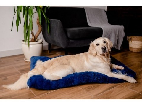 MIMIKO Pets MIMIKO Pets Legowisko Shaggy prostokątne XXL 115x75cm chabrowe