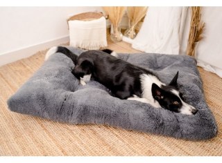 MIMIKO Pets MIMIKO Pets Legowisko Shaggy prostokątne XXL 115x75cm grafitowe
