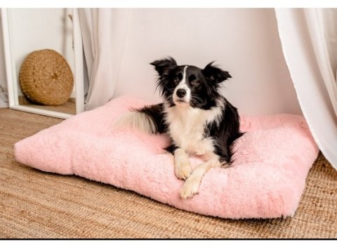 MIMIKO Pets MIMIKO Pets Legowisko Shaggy prostokątne XXL 115x75cm różowe