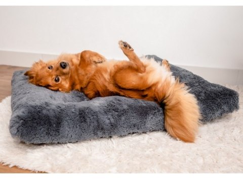 MIMIKO Pets MIMIKO Pets Legowisko Shaggy prostokątne XL 85x65cm grafitowe