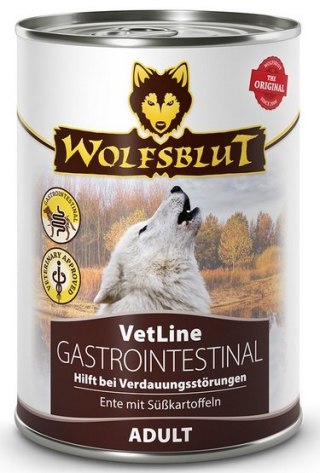 Wolfsblut Wolfsblut Dog VetLine Gastrointestinal - kaczka i bataty puszka 395g