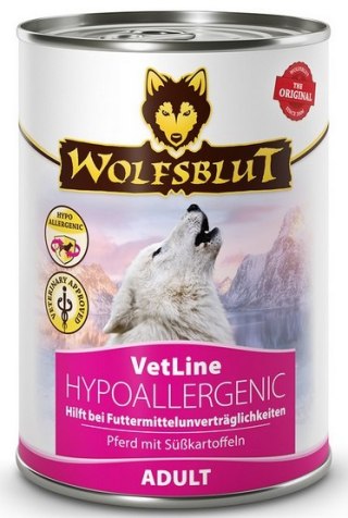 Wolfsblut Wolfsblut Dog VetLine Hypoallergenic - konina i bataty puszka 395g