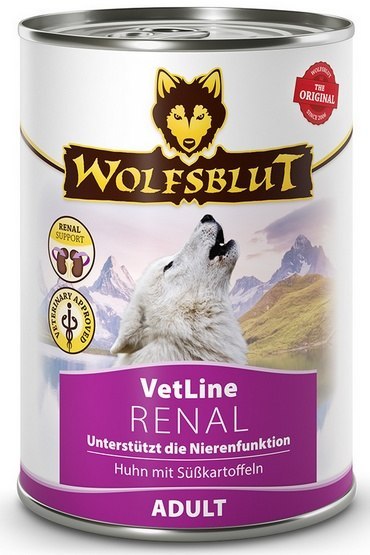 Wolfsblut Wolfsblut Dog VetLine Renal - kurczak i bataty puszka 395g