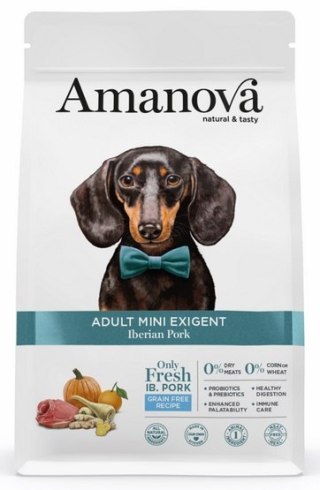 Amanova Amanova Dog Adult Mini Exigent Iberian Pork - wieprzowina 2kg