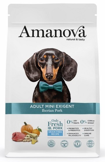 Amanova Amanova Dog Adult Mini Exigent Iberian Pork - wieprzowina 2kg