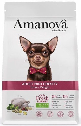 Amanova Amanova Dog Adult Mini Obesity Turkey Delight - indyk 7kg