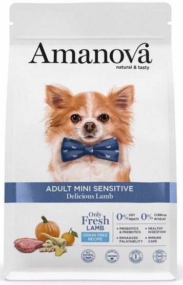 Amanova Amanova Dog Adult Mini Sensitive Delicious Lamb - jagnięcina 2kg