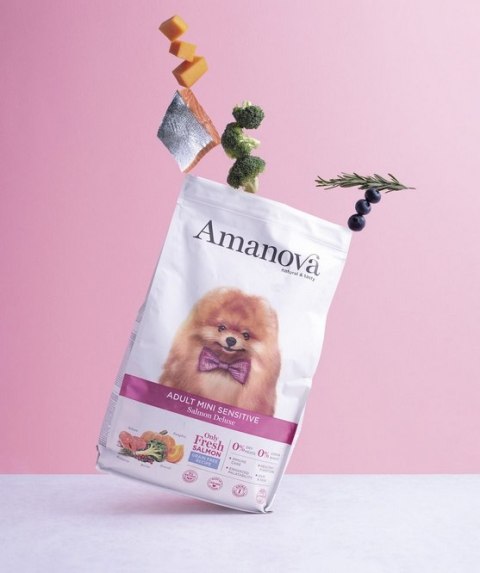 Amanova Amanova Dog Adult Mini Sensitive Salmon Deluxe - łosoś 2kg