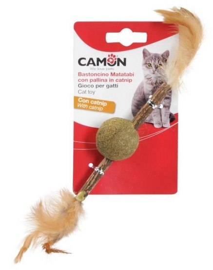 Camon Camon Cat Toy Matatabi Kij z piłką z kocimiętką
