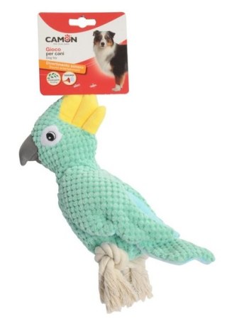 Camon Camon Dog Toy Pluszowa papuga ze sznurem i piszczałką