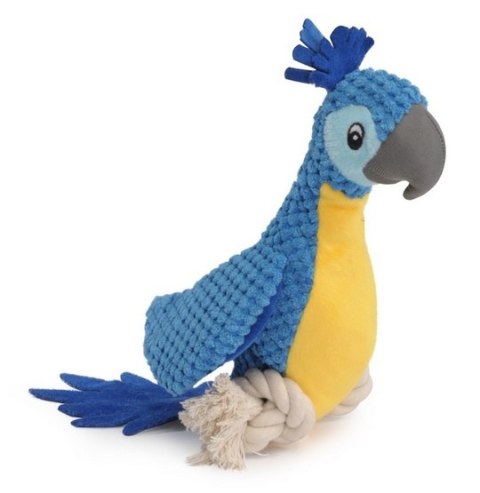 Camon Camon Dog Toy Pluszowa papuga ze sznurem i piszczałką