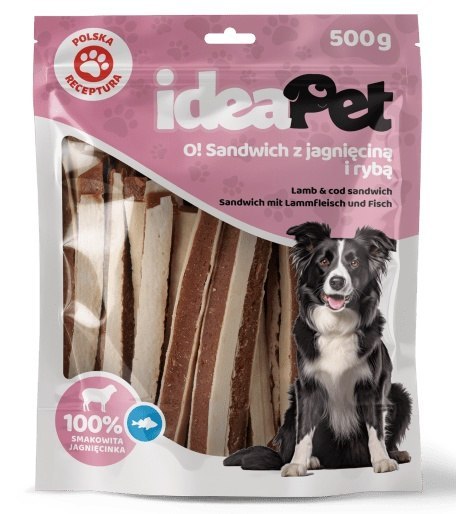 IdeaPet IdeaPet Sandwich z jagnięciną i rybą 500g