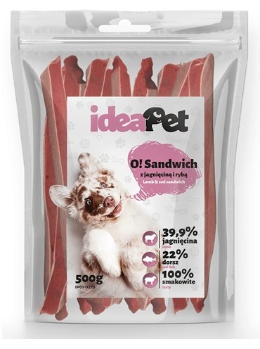 IdeaPet IdeaPet Sandwich z jagnięciną i rybą 500g