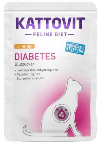 Kattovit Kattovit Feline Diet Diabetes kurczak saszetka 85g