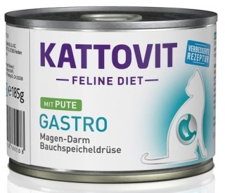Kattovit Kattovit Feline Diet Gastro indyk puszka 185g