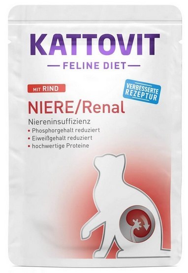 Kattovit Kattovit Feline Diet Niere/Renal wołowina saszetka 85g
