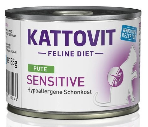 Kattovit Kattovit Feline Diet Sensitive indyk puszka 185g