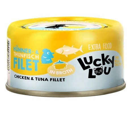 Lucky Lou Lucky Lou Extrafood Kurczak i tuńczyk w bulionie puszka 70g