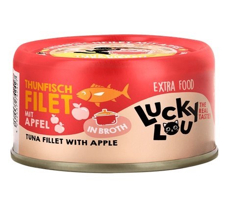Lucky Lou Lucky Lou Extrafood Tuńczyk i jabłko w bulionie puszka 70g