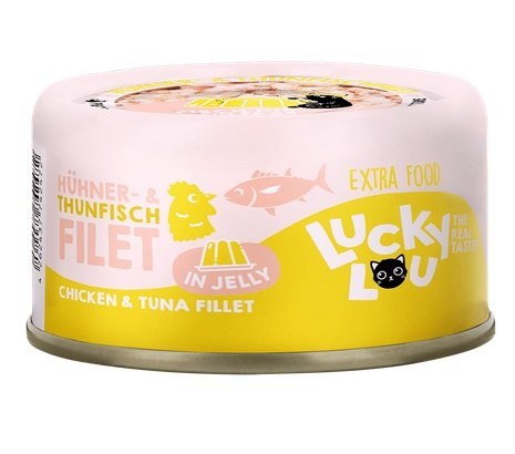 Lucky Lou Lucky Lou Extrafood Tuńczyk i kurczak w galaretce puszka 70g