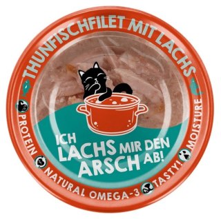 Lucky Lou Lucky Lou Extrafood Tuńczyk & łosoś w bulionie puszka 70g