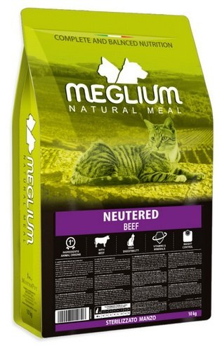 Meglium Meglium Cat Adult Neutered Beef 10kg