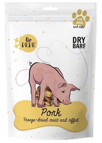 Paka Zwierzaka Paka Zwierzaka Lio PEPE Przysmak liofilizowany Pork (Polędwiczka wieprzowa) 60g