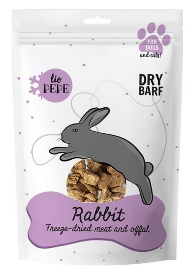 Paka Zwierzaka Paka Zwierzaka Lio PEPE Przysmak liofilizowany Rabbit (wątróbka królika) 60g