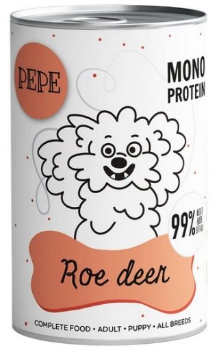 Paka Zwierzaka Paka Zwierzaka PEPE Roe Deer (sarna) puszka 400g