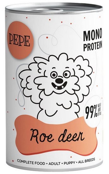 Paka Zwierzaka Paka Zwierzaka PEPE Roe Deer (sarna) puszka 400g