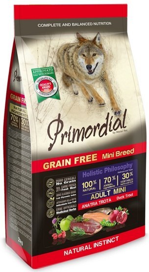 Primordial Primordial Dog Grain Free Mini Adult Duck & Trout 6kg