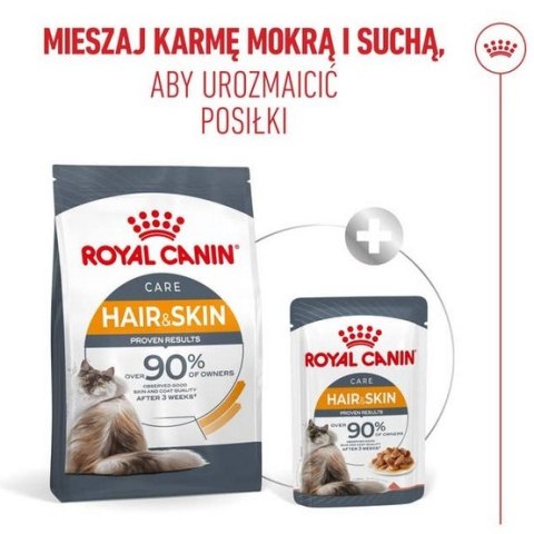 Royal Canin Feline Royal Canin Hair&Skin Care karma sucha dla kotów dorosłych, lśniąca sierść i zdrowa skóra 4kg