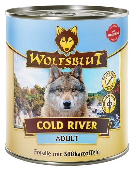 Wolfsblut Wolfsblut Dog Cold River Adult - pstrąg i bataty puszka 800g