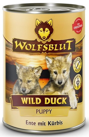 Wolfsblut Wolfsblut Dog Wild Duck Puppy - kaczka i dynia puszka 395g
