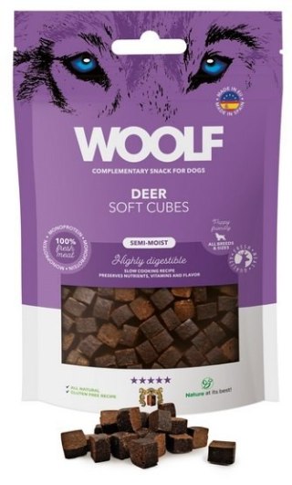 Woolf Woolf Soft Cubes Monoprotein Deer 100g