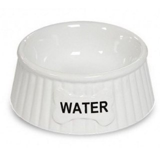 Yarro Yarro/Moderna Miska ceramiczna dla psa Water biała [Y2754]