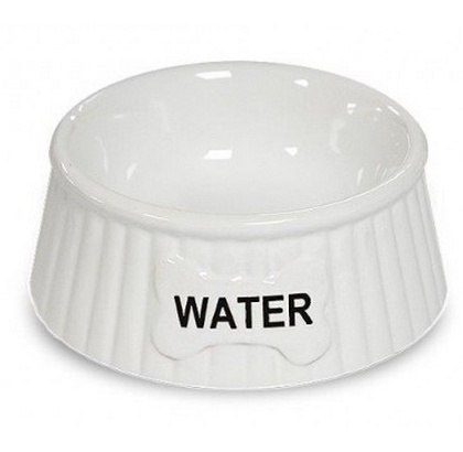 Yarro Yarro/Moderna Miska ceramiczna dla psa Water biała [Y2754]