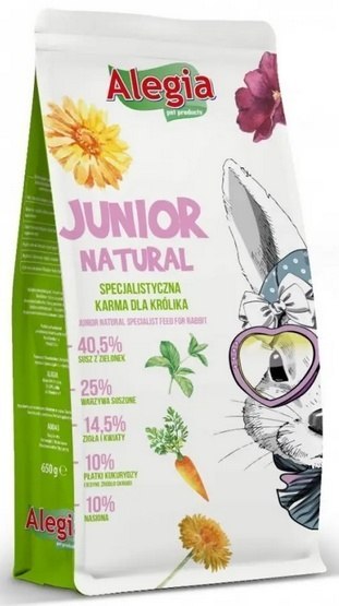 Alegia Alegia Junior Natural dla królika 650g