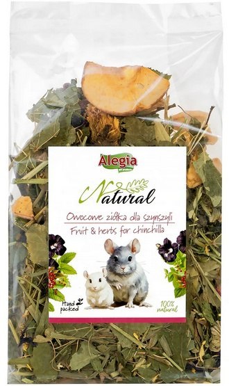 Alegia Alegia Natural Owocowe ziółka dla szynszyli 130g