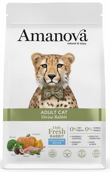 Amanova Amanova Cat Adult Divine Rabbit - królik 1,5kg