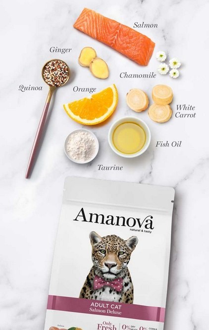 Amanova Amanova Cat Adult Salmon Deluxe - łosoś 6kg