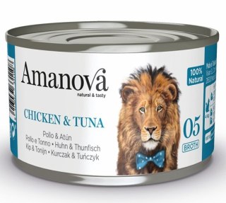 Amanova Amanova Cat Chicken & Tuna - kurczak i tuńczyk w bulionie puszka 70g [05]