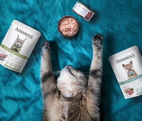Amanova Amanova Cat Chicken & Tuna - kurczak i tuńczyk w bulionie puszka 70g [05]