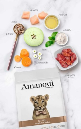 Amanova Amanova Cat Kitten Exquisite Chicken - kurczak 300g