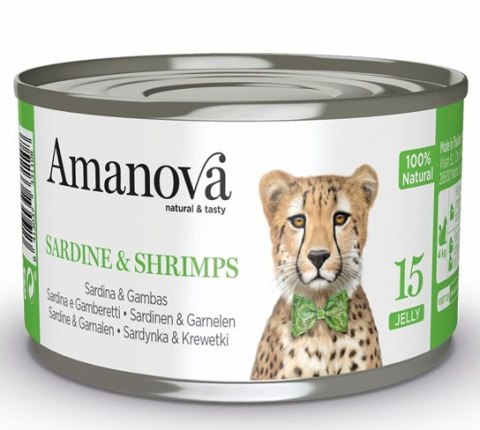 Amanova Amanova Cat Sardine & Shrimps - sardynki i krewetki w galaretce puszka 70g [15]