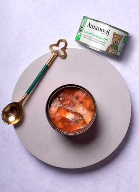 Amanova Amanova Cat Sardine & Shrimps - sardynki i krewetki w galaretce puszka 70g [15]