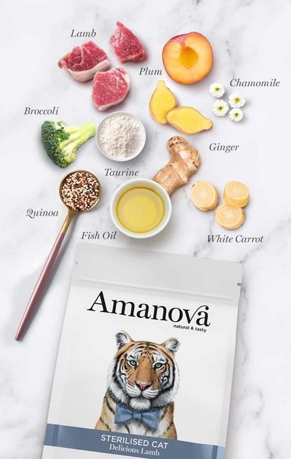 Amanova Amanova Cat Sterilised Delicious Lamb - jagnięcina 1,5kg