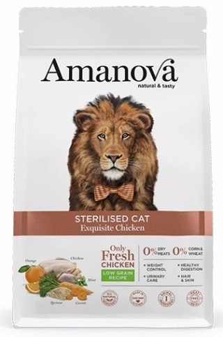 Amanova Amanova Cat Sterilised Exquisite Chicken - kurczak 1,5kg